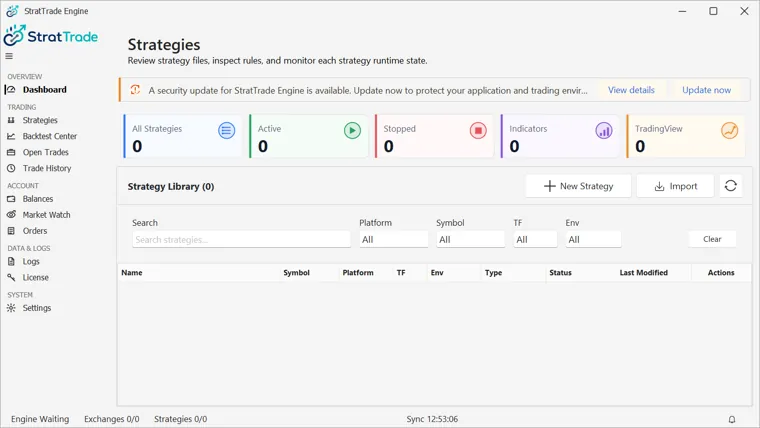 Strategy library